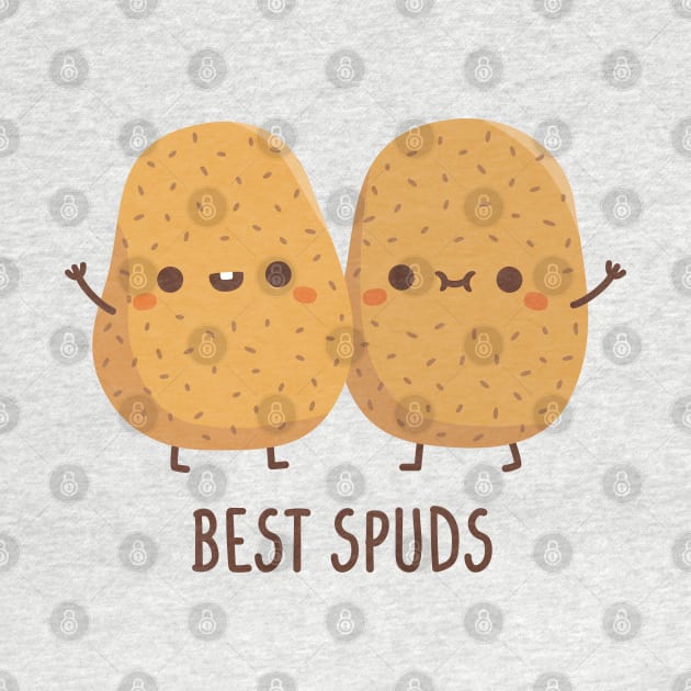 Cute Potatoes Best Spuds Best Buds by rustydoodle